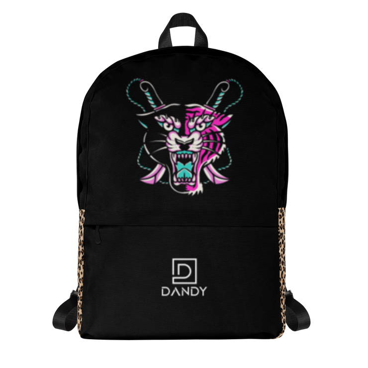 Panther & Tiger (pink) Backpack