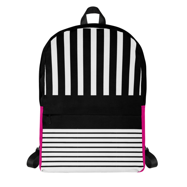 Pink & Black Backpack