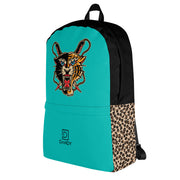 Panther & Tiger ~ blue-eyes (teal) Backpack