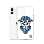 Cat & Tiger (blue) iPhone Case