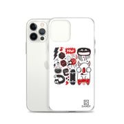 Doodle POW! (red) iPhone Case