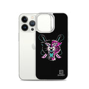 Panther & Tiger (pink) iPhone Case
