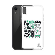 Doodle POW! (green) iPhone Case