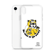 Racer Cat 'Be Nice or Go Away' iPhone Case